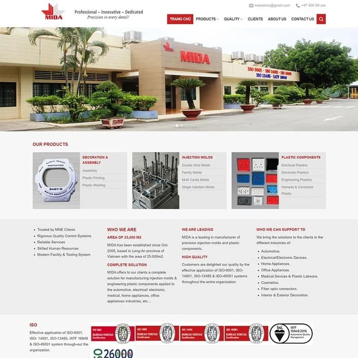 theme khuôn mẫu cơ khí