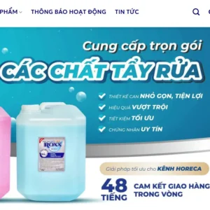 Theme hóa chất Roxx (** Lưu ý: Theme này không sửa Trang chủ with UX Builder)